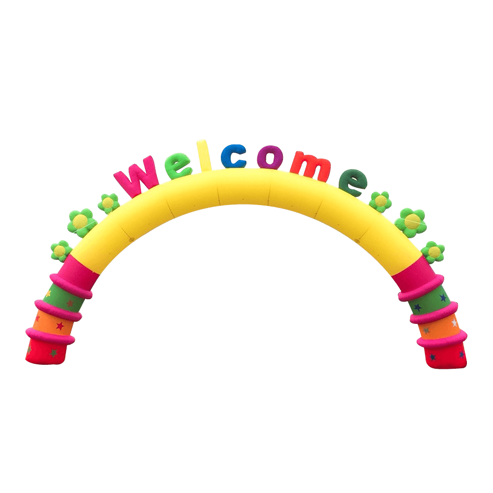 Opening Welcome store shop event promotion Customized Advertising Outdoor Inflatable Entrance Balloon Arch 1