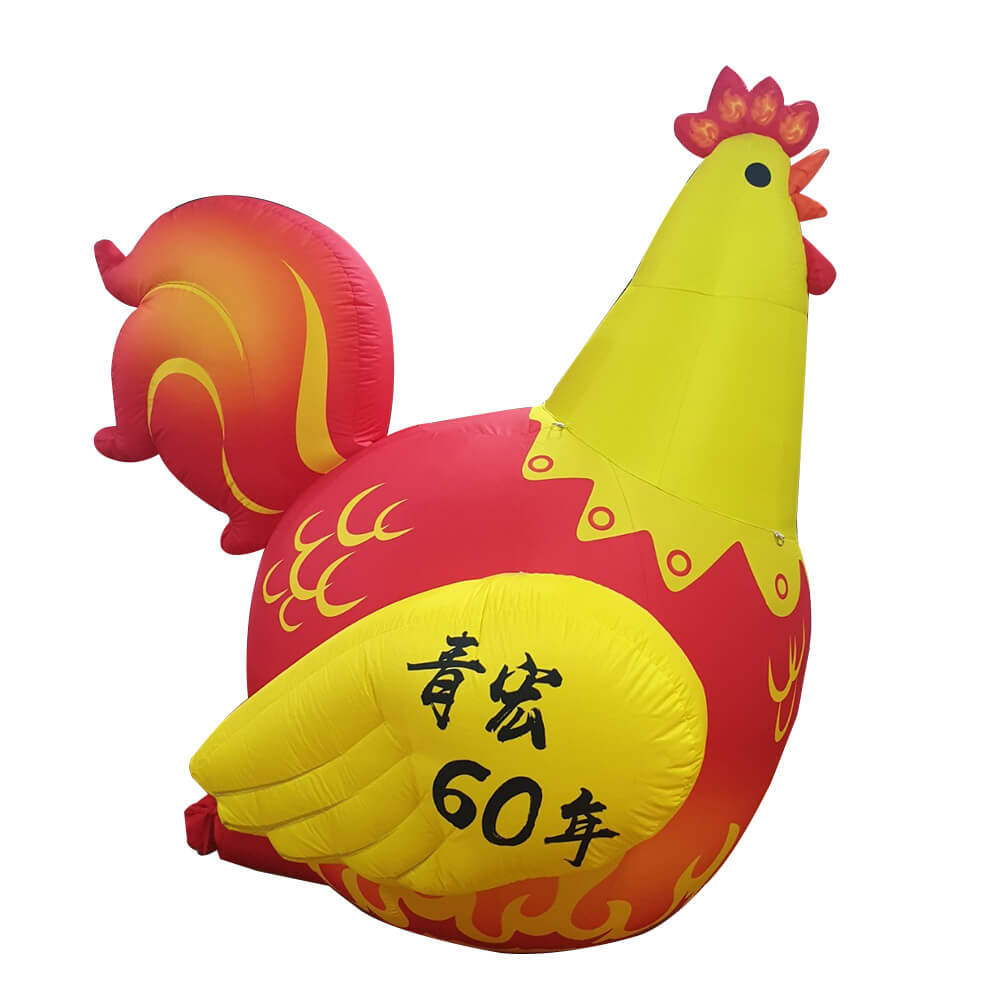 Custom Mascot Made Animal Chicken Inflatable Advertising Cartoon balloon 1