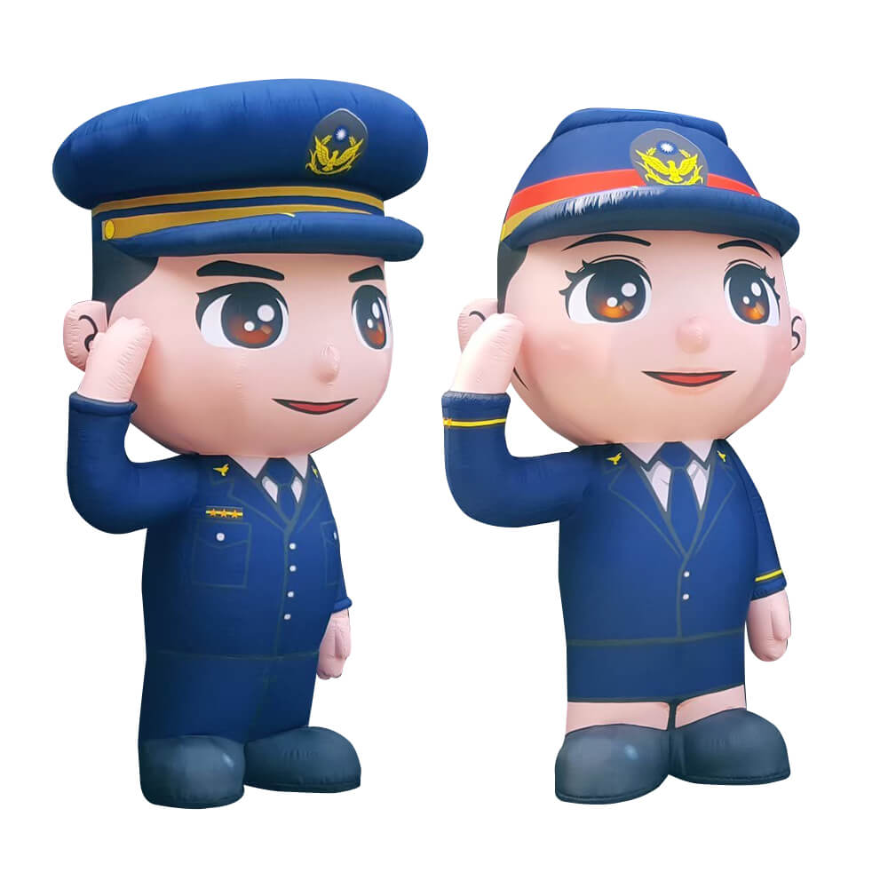 Custom Mascot Made Policemen Police officer Inflatable Advertising Cartoon balloon 1