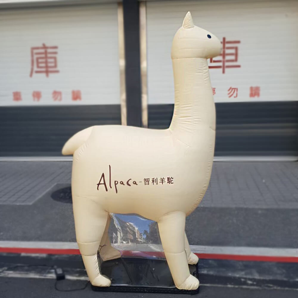 Custom Mascot Made Animal Alpaca Inflatable Advertising Cartoon balloon 1