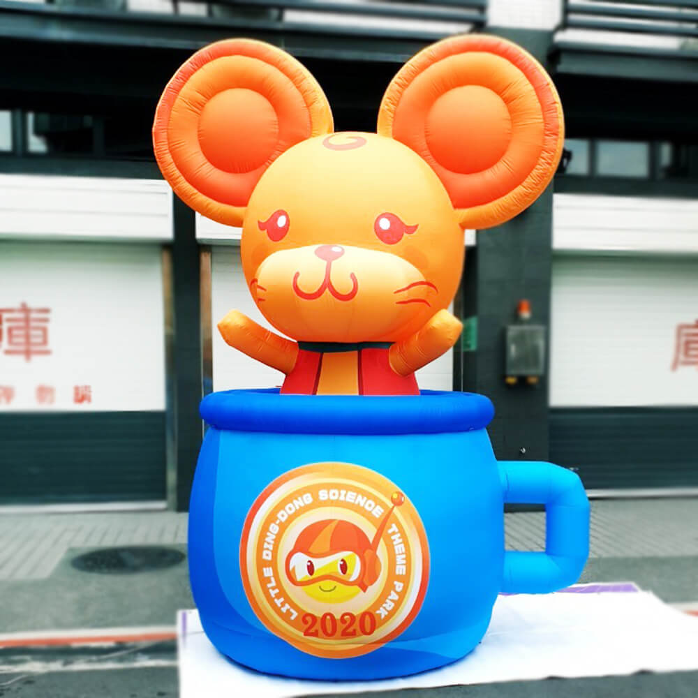 Custom Mascot Made Animal Mouse Inflatable Advertising Cartoon balloon 1