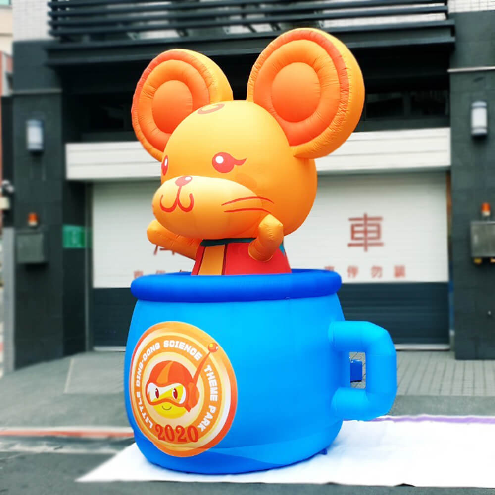 Custom Mascot Made Animal Mouse Inflatable Advertising Cartoon balloon 2