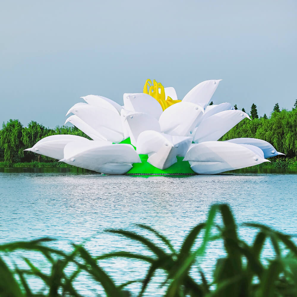 Custom Mascot Made Flower Lotus Inflatable Advertising Cartoon balloon 2