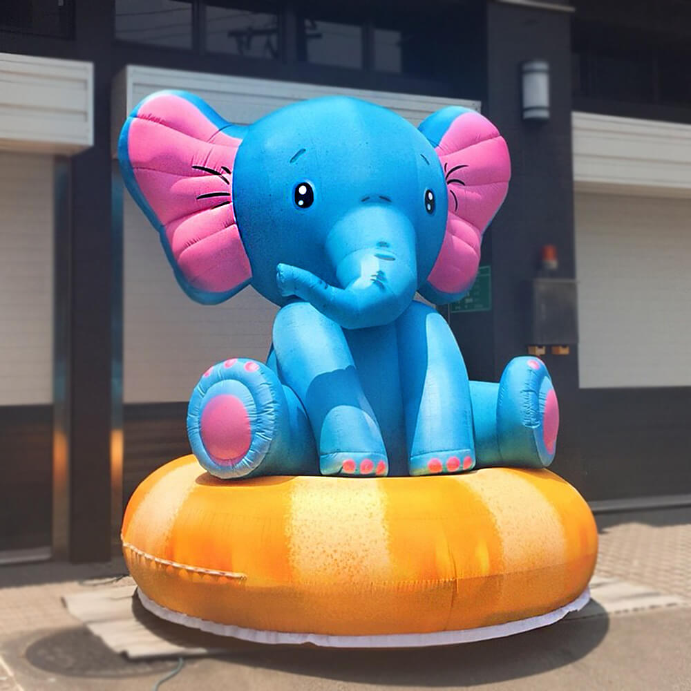 Custom Mascot Made Animal Elephant Inflatable Advertising Cartoon balloon 2